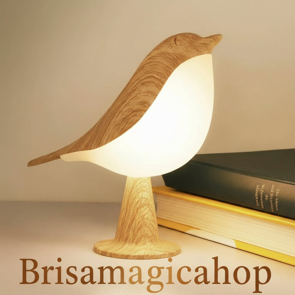 Small Desk Lamp, Bird Lamp Bedside Lamps with 3 Color Temperature and Touch Sensor,Cordless Lamp Kids Night Light