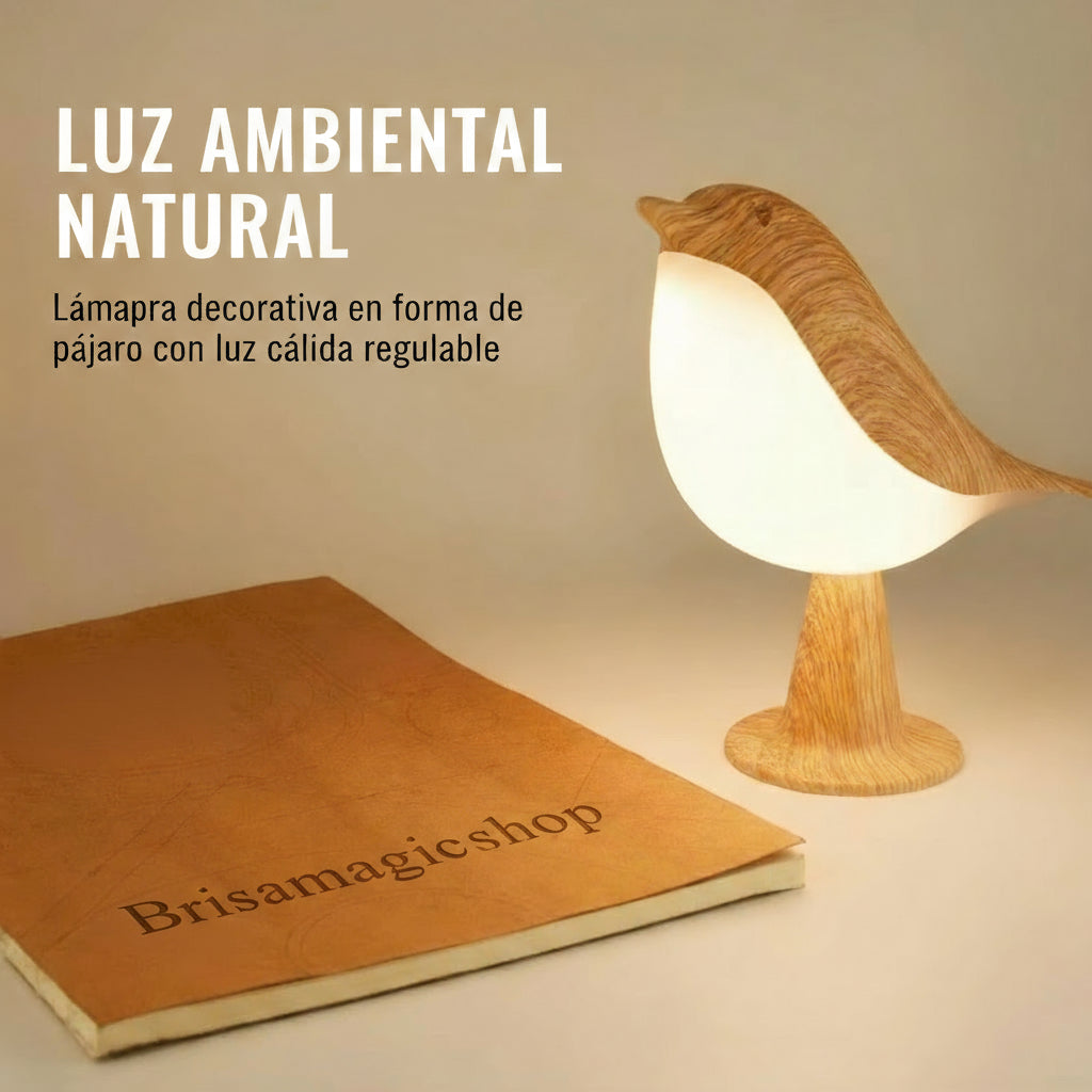 Small Desk Lamp, Bird Lamp Bedside Lamps with 3 Color Temperature and Touch Sensor,Cordless Lamp Kids Night Light