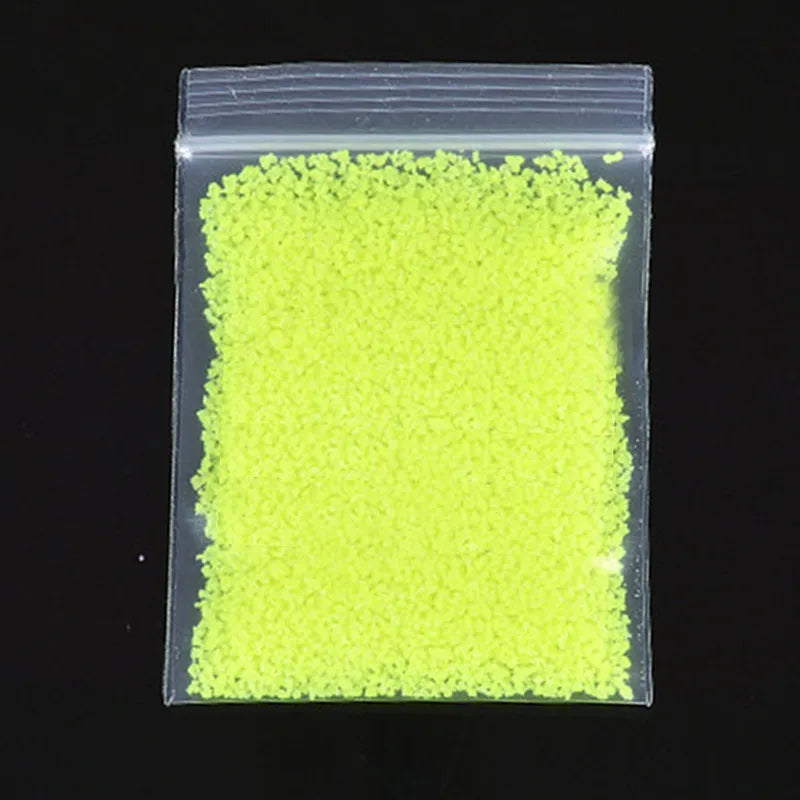 10G Party DIY Fluorescent Super Luminous Particles Glow Pigment Bright Gravel Noctilucent Sand Glowing in the Dark Sand Powder