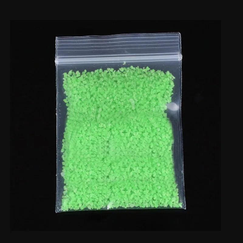 10G Party DIY Fluorescent Super Luminous Particles Glow Pigment Bright Gravel Noctilucent Sand Glowing in the Dark Sand Powder